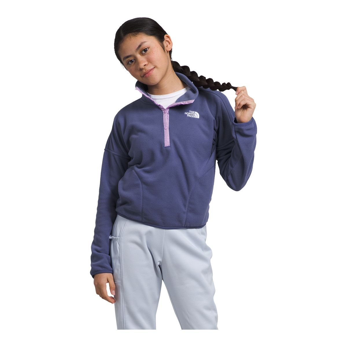 The North Face Girls' Glacier Pull Over Fleece Jacket | Kingsway Mall