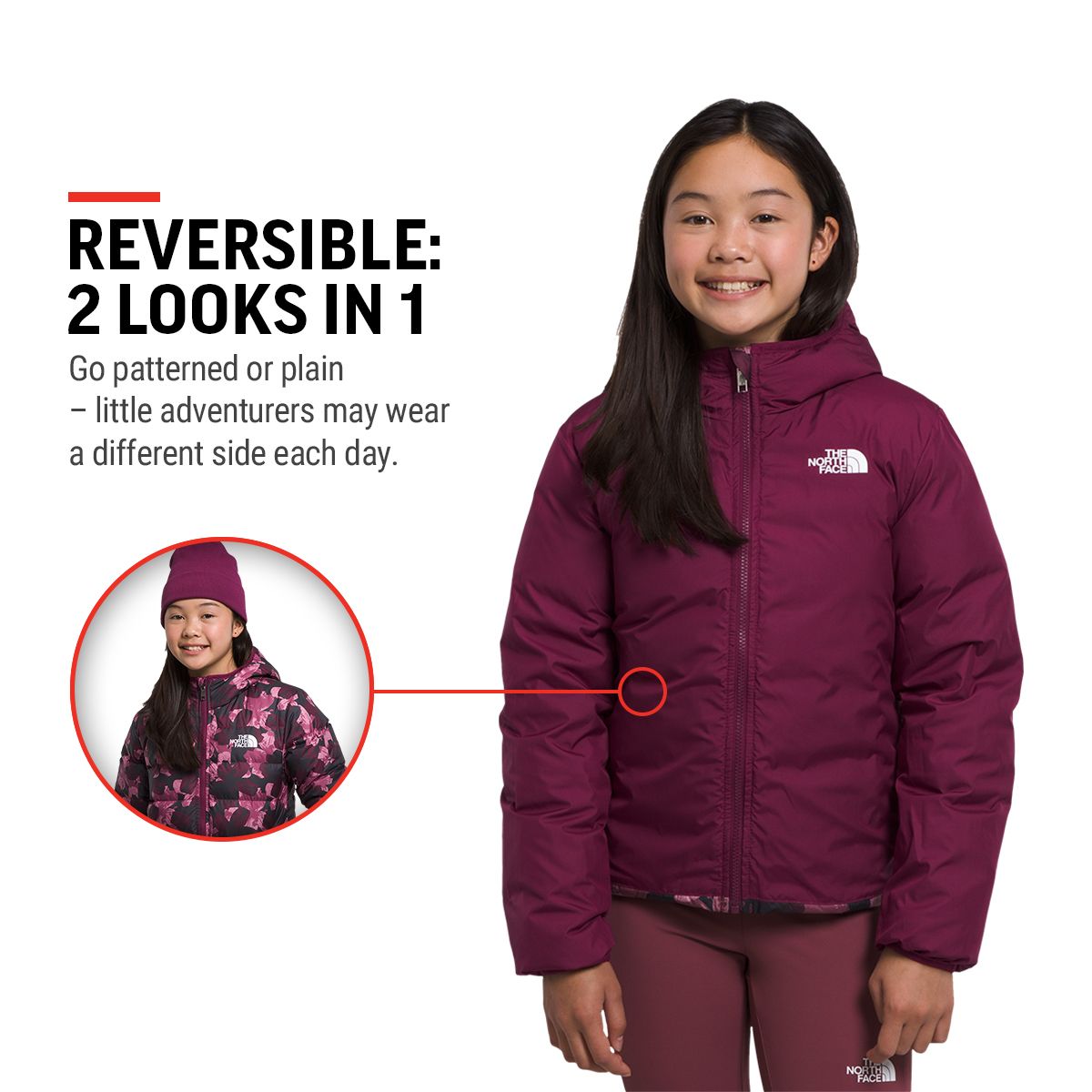 ネットで注文 Down North Girls' Face North The Reversible SportChek | Jacket その他