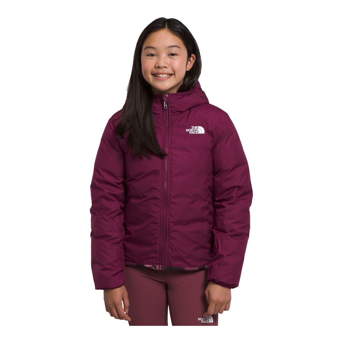 Image of The North Face Girls' North Down Printed Reversible Down Jacket
