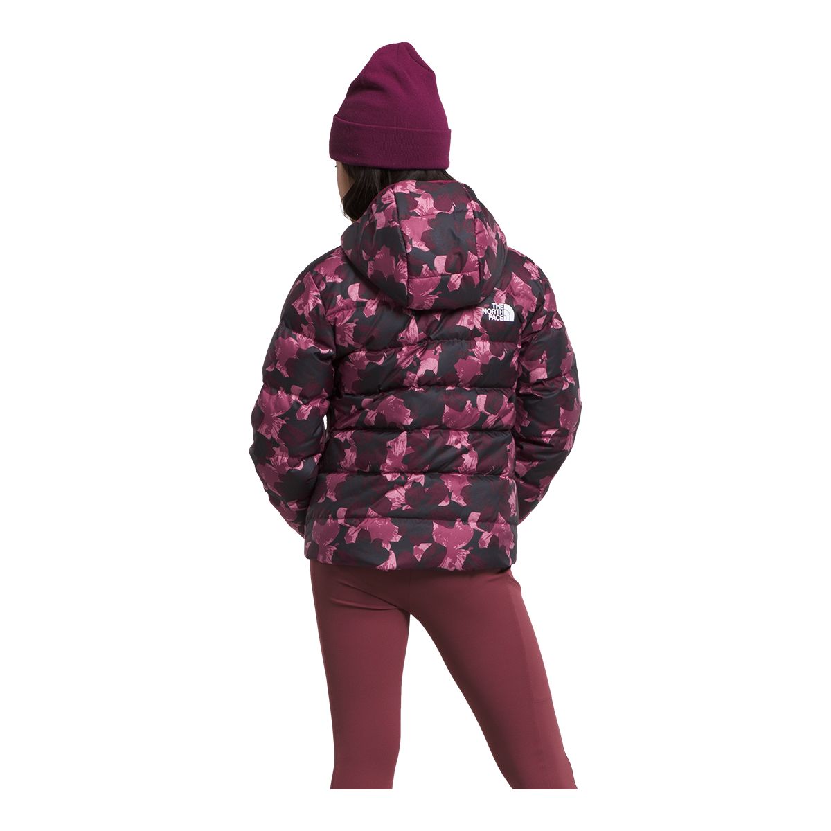 The North Face Girls' North Down Printed Reversible Down Jacket 