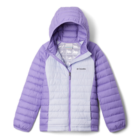 Columbia Girl's Powder Lite II Hooded Jacket Front_Flat