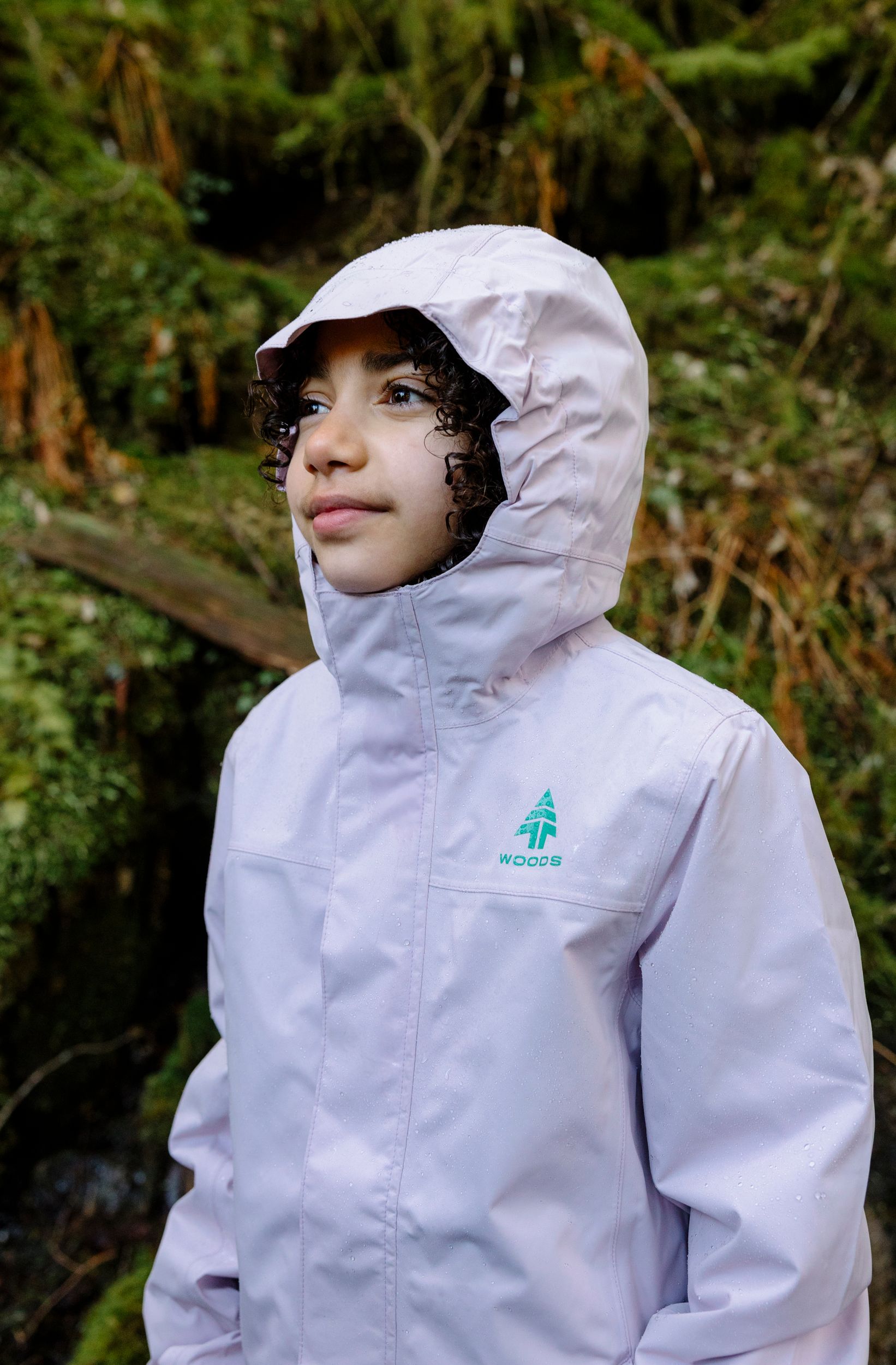 Woods Girls' Toba II 2L Rain Jacket