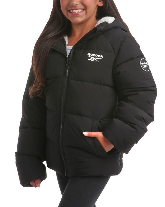 Reebok Girls' Stretch Puffer Jacket
