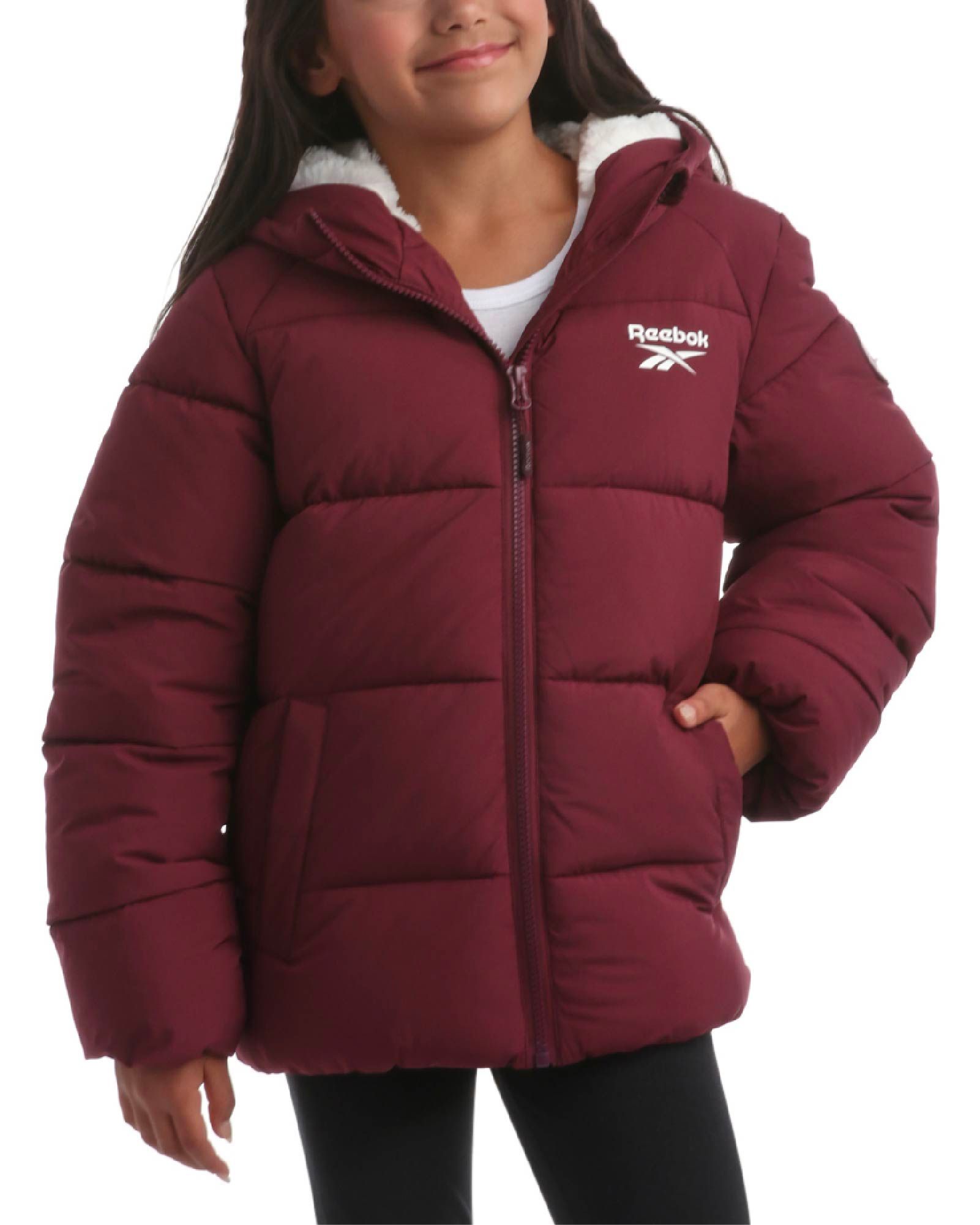 Reebok Girls' Stretch Puffer Jacket