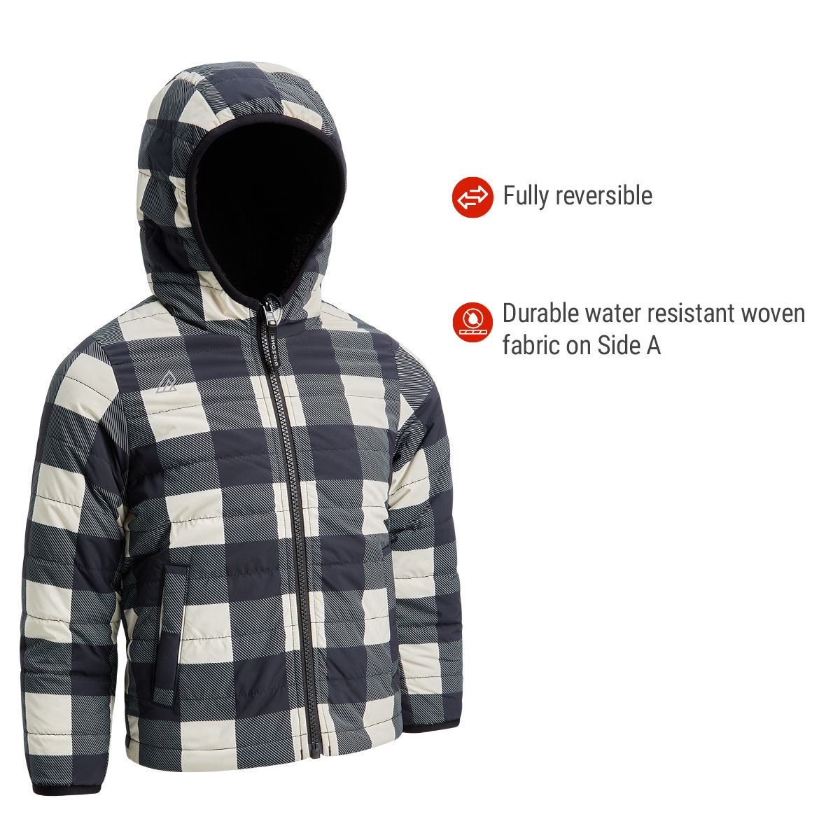 Ripzone Toddler Boys' Ripley Reversible Jacket