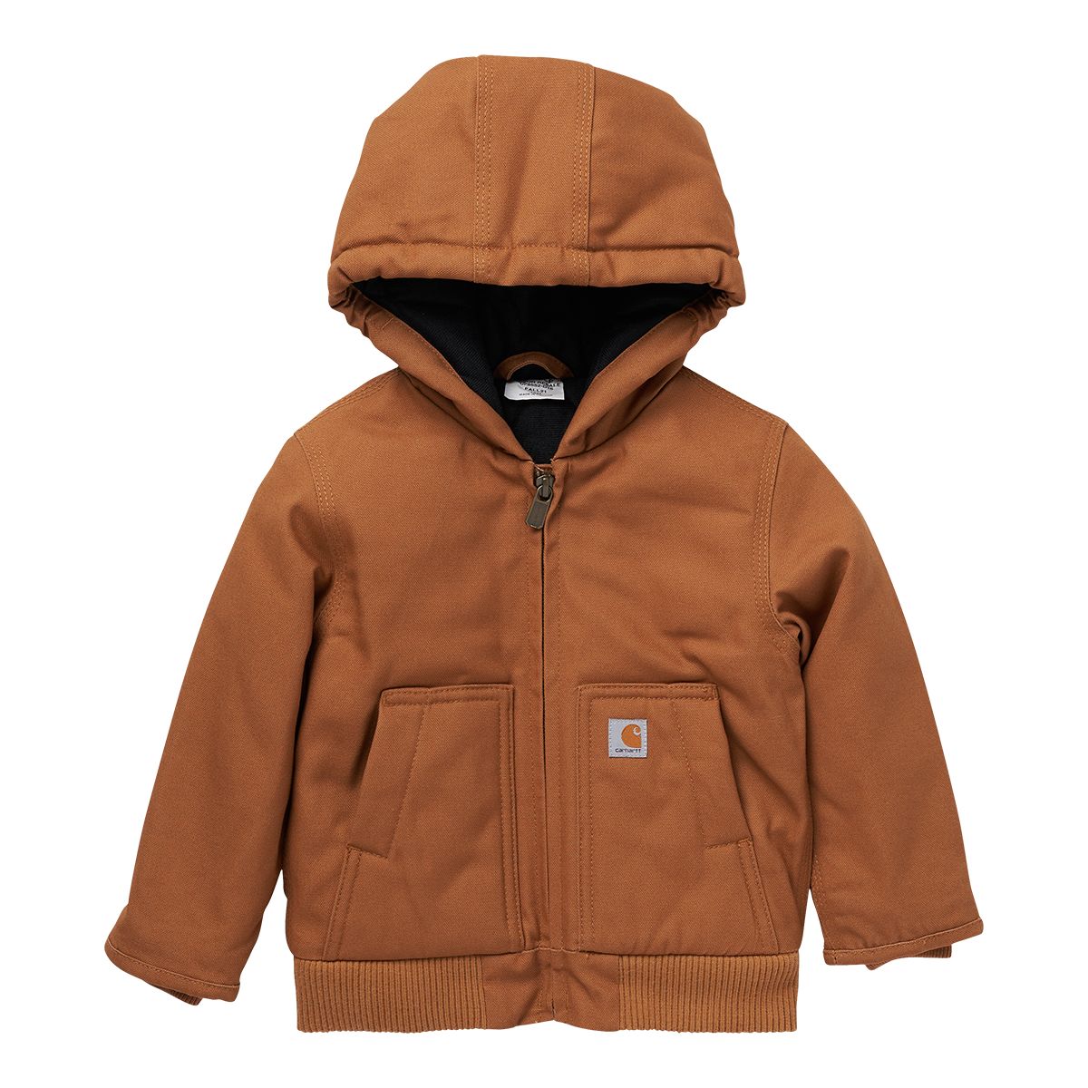 Carhartt Kids' Canvas Long Sleeve Insulated Hooded Jacket