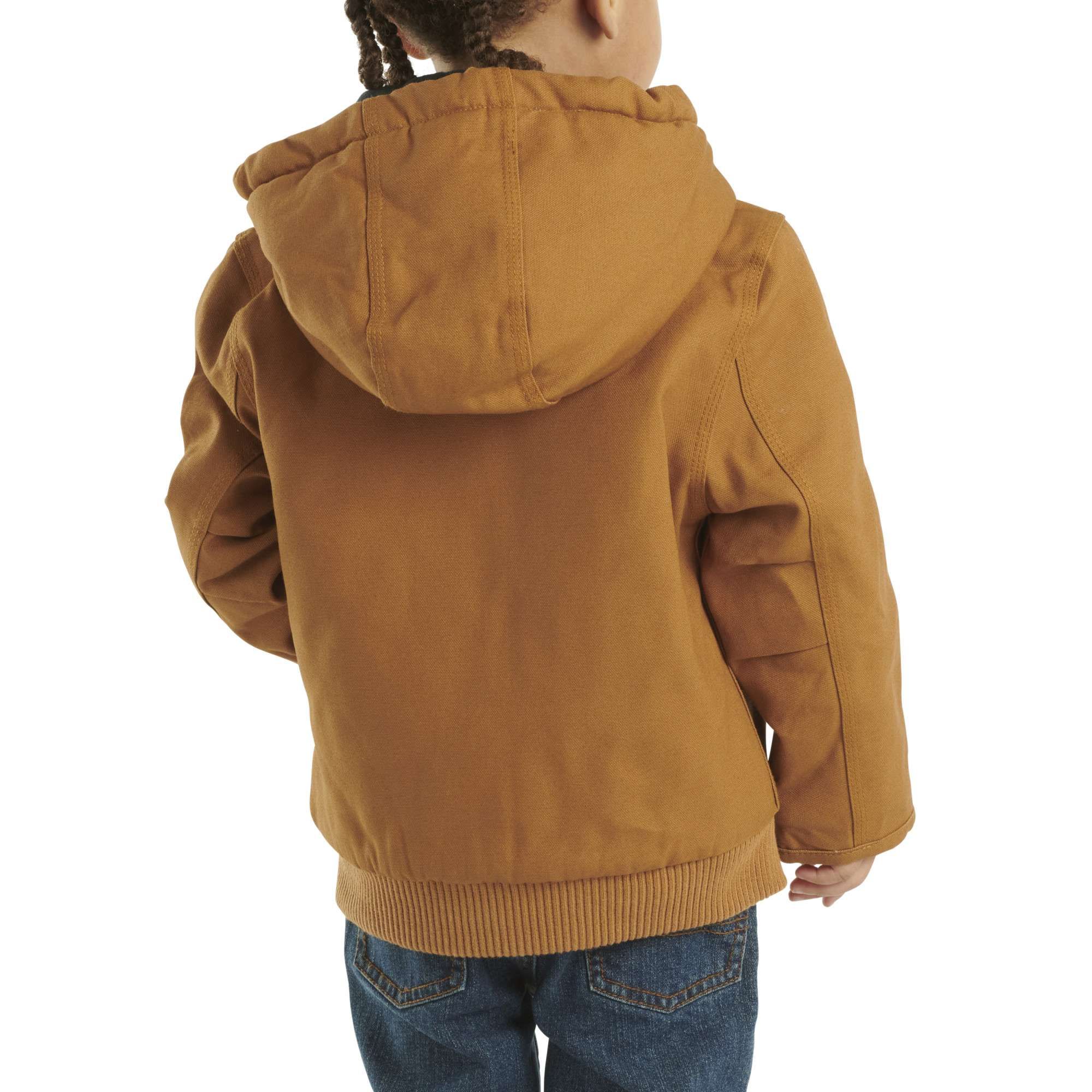 Carhartt Kids' Canvas Long Sleeve Insulated Hooded Jacket