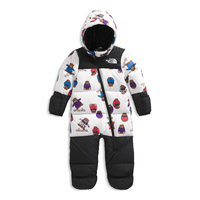 The North Face Infant Kids' Retro Printed One Piece Winter Suit Front_Flat