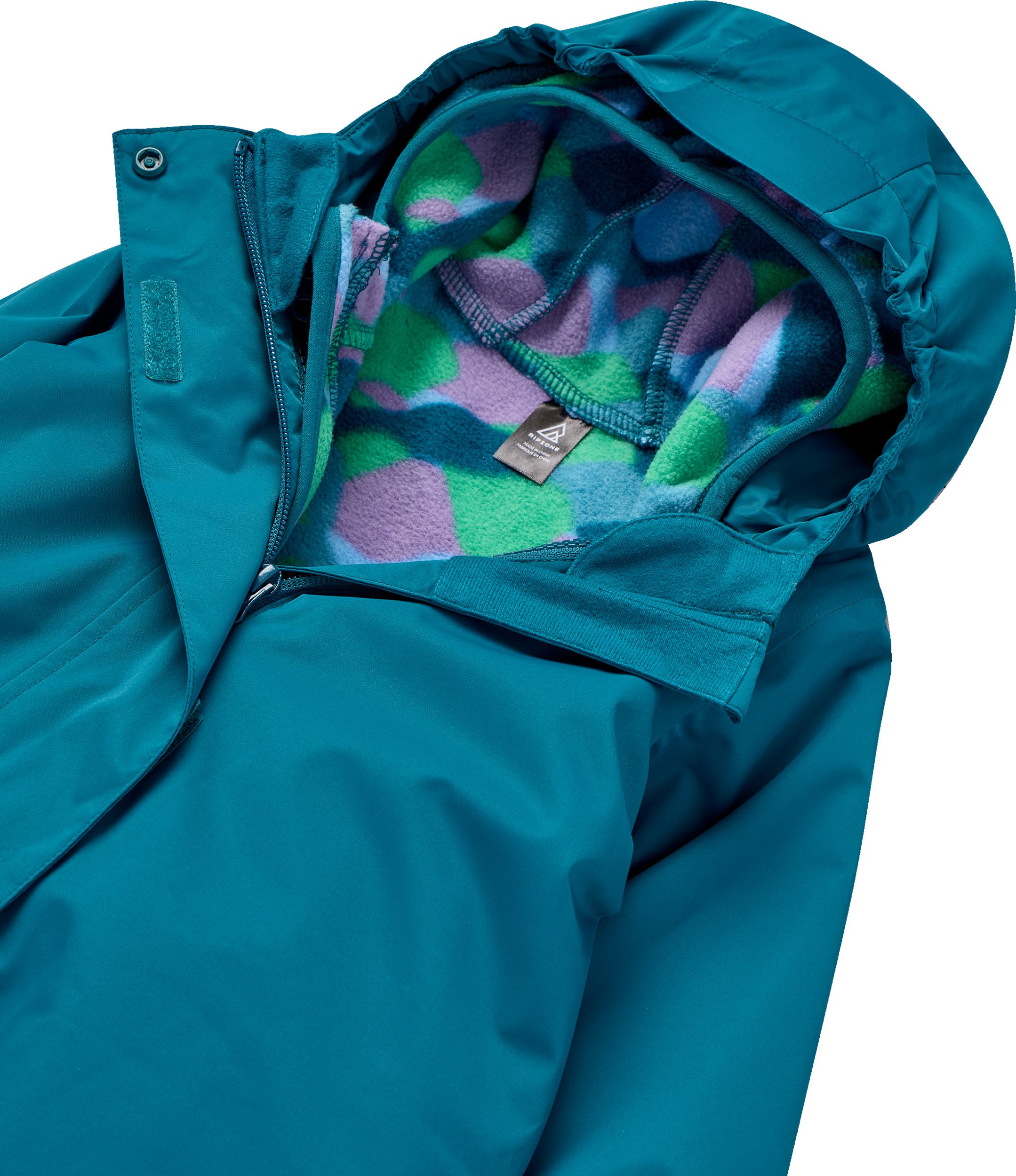 Ripzone Toddler Kids' Brushed Back Snowcub 3 In 1 Bunting Suit - Waterproof Fleece-Lined Snowsuit