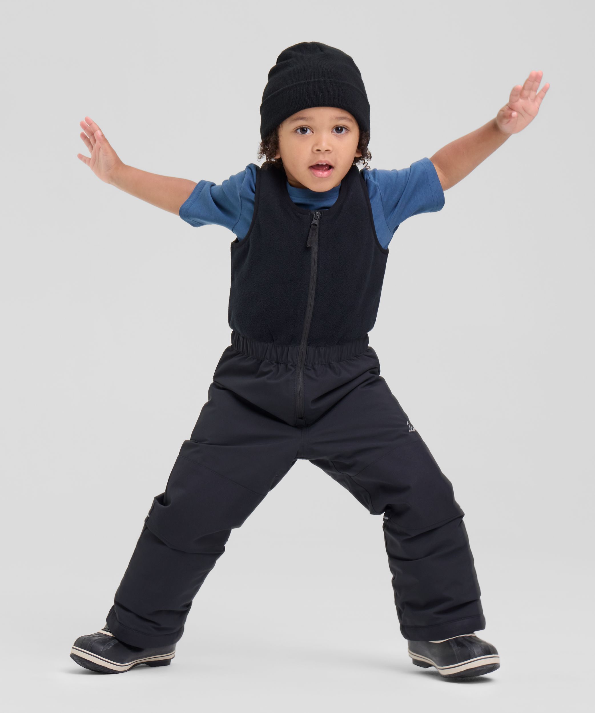 Ripzone Toddler Kids' Winterhaven Fleece Bib Pants - Waterproof Insulated Snow Pants