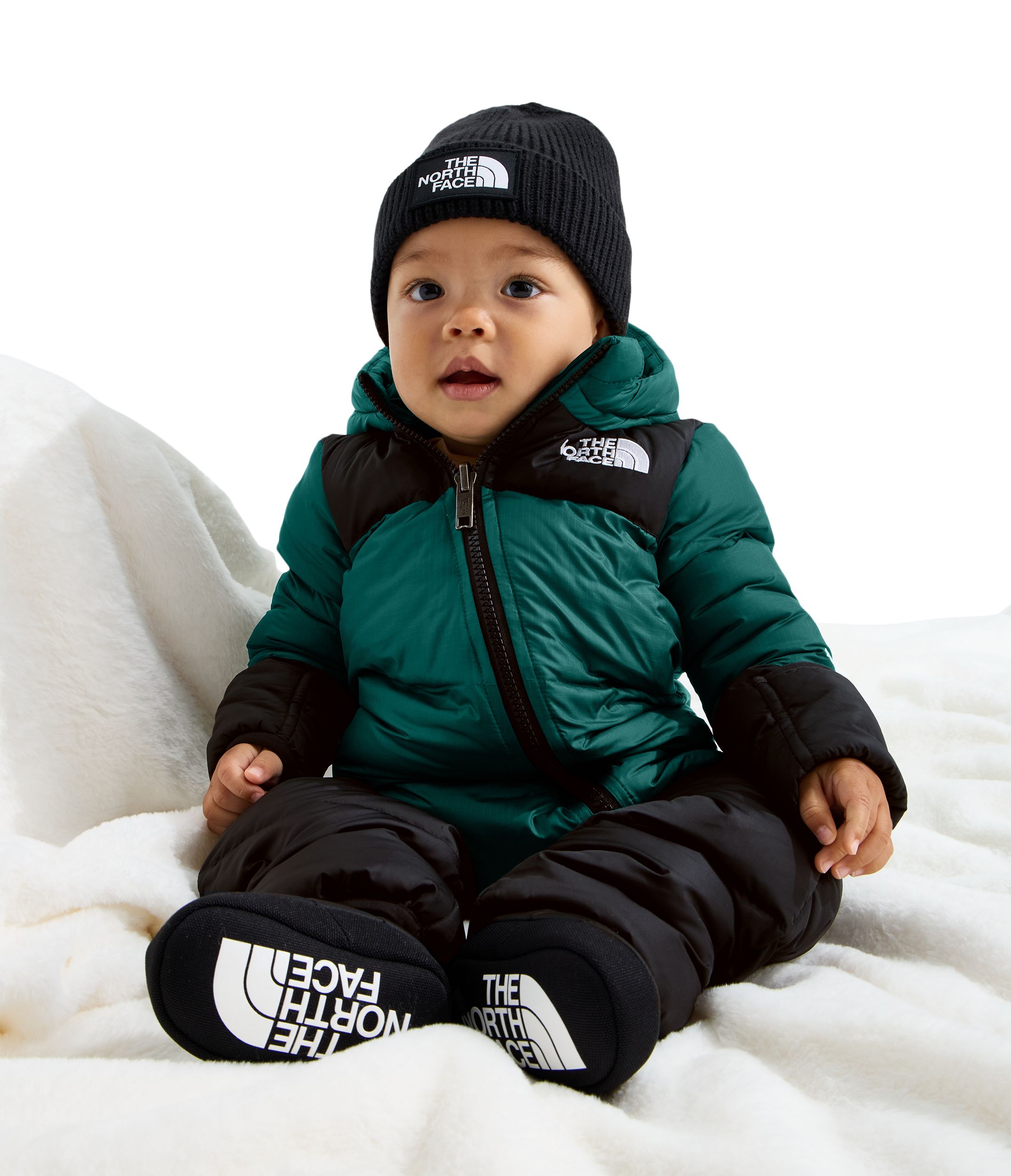 The North Face Infant Kids' 1996 Retro Nuptse Print One-Piece Suit