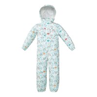 Ripzone Toddler Girls' Peaches Rainsuit Front_Flat