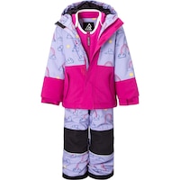 Ripzone Toddler Girls' Reindeer Snowsuit Set Front_Flat