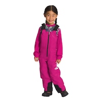 The North Face Kids' Toddler Freedom Bib Snow Pants, Girls', Winter, Insulated Front_Flat