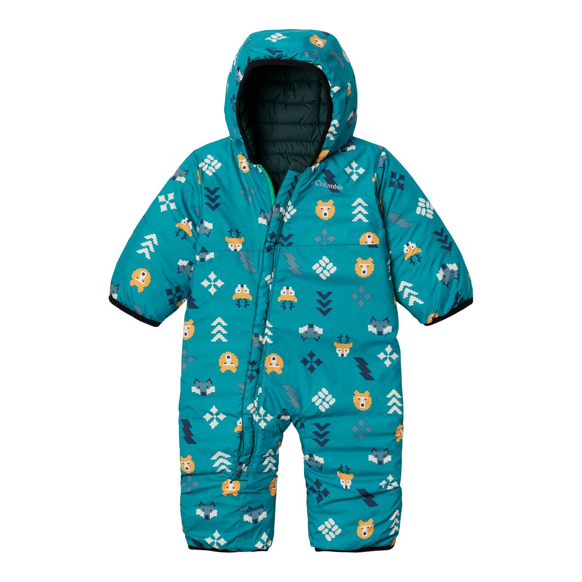 Columbia Infant Girls' Powder Lite Reversible Bunting Suit
