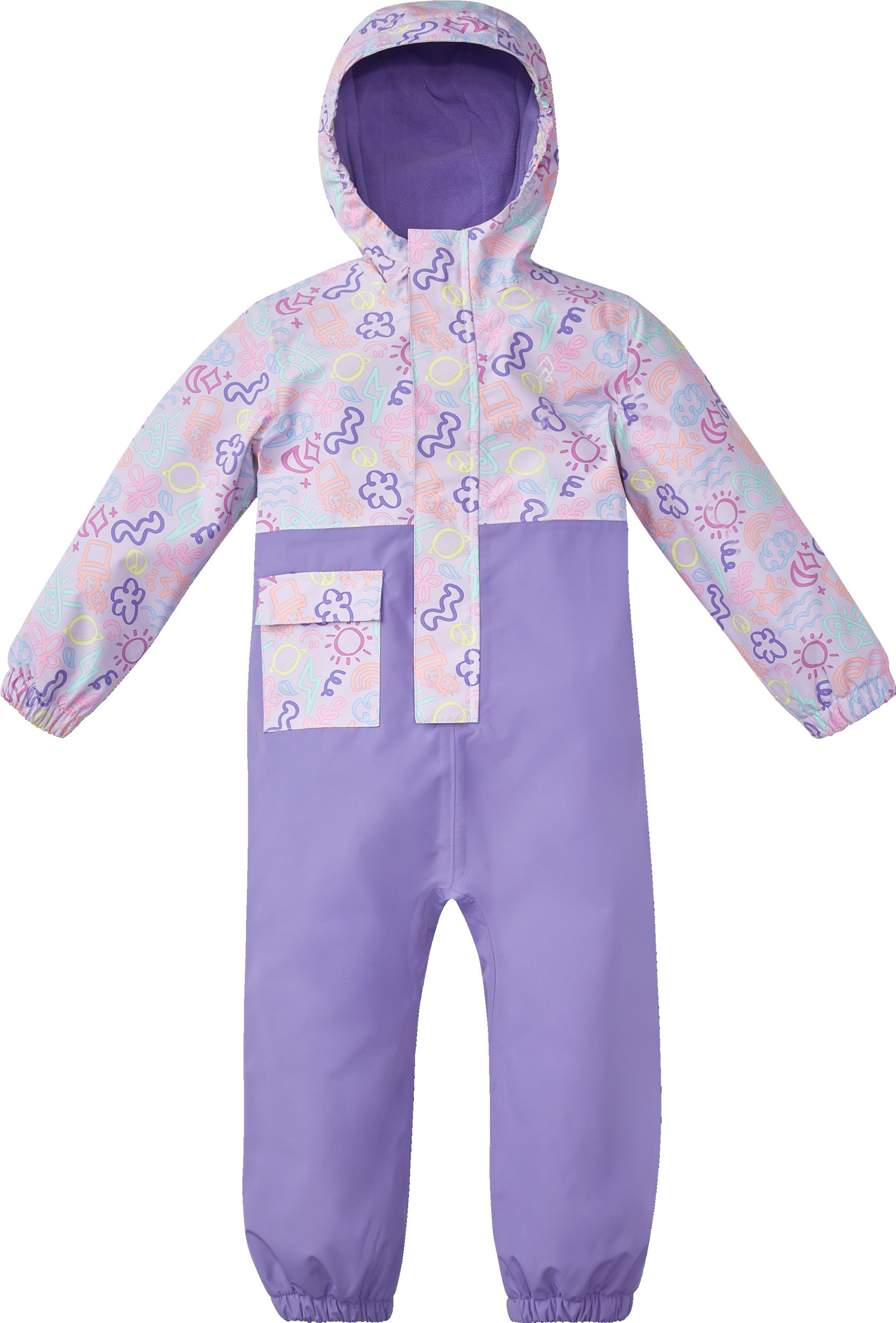 Ripzone Toddler's Cloudburst Fleece Lined Rainsuit