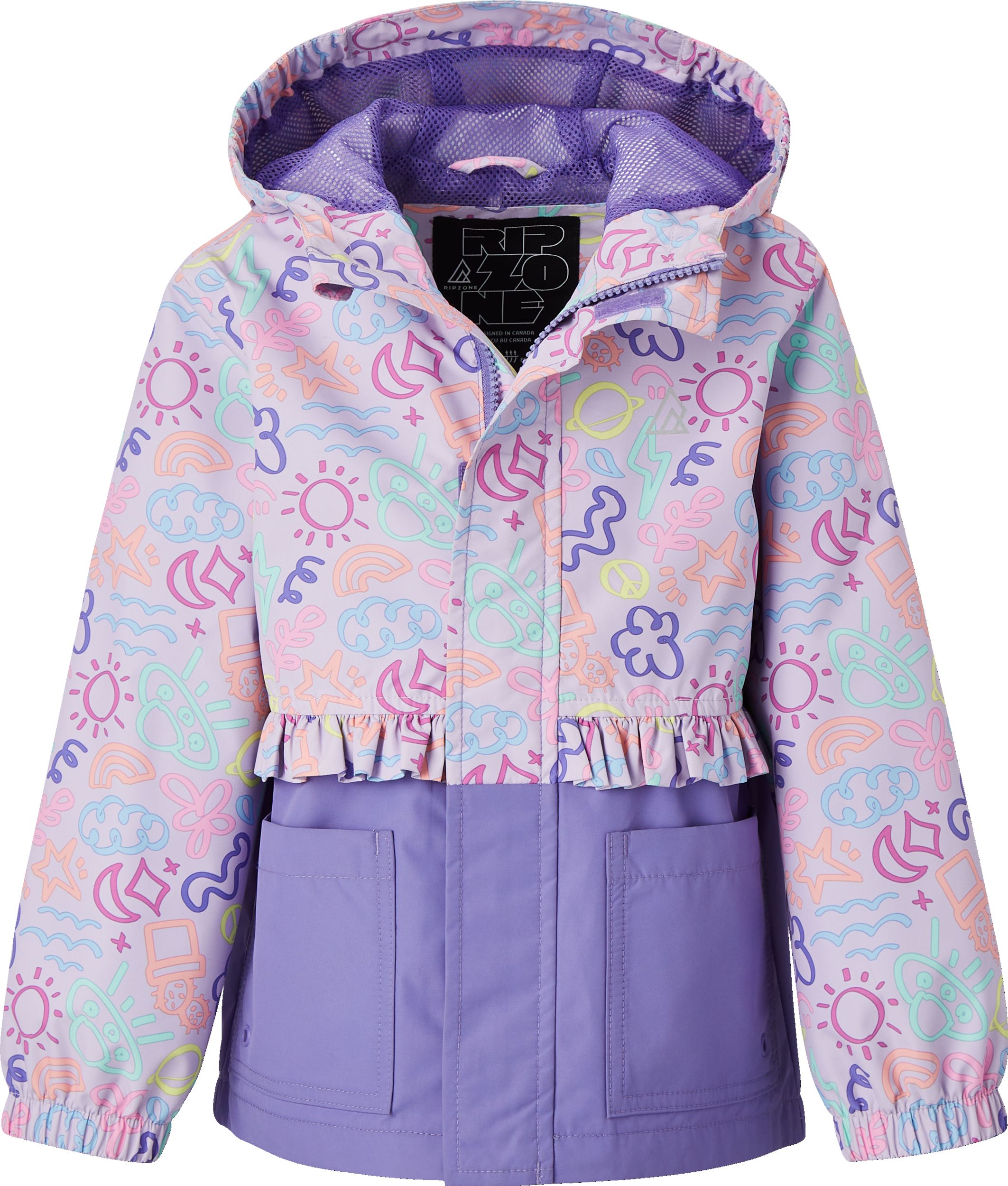 Ripzone Toddler Girls' Burnaby Rain Jacket