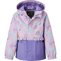 Ripzone Toddler Girls' Burnaby Rain Jacket Front_Flat