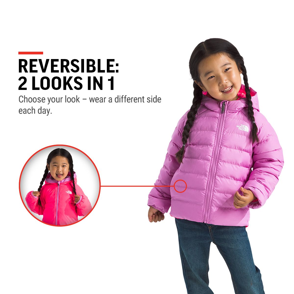 The North Face Toddler 2-6 RVS Perrito Jacket