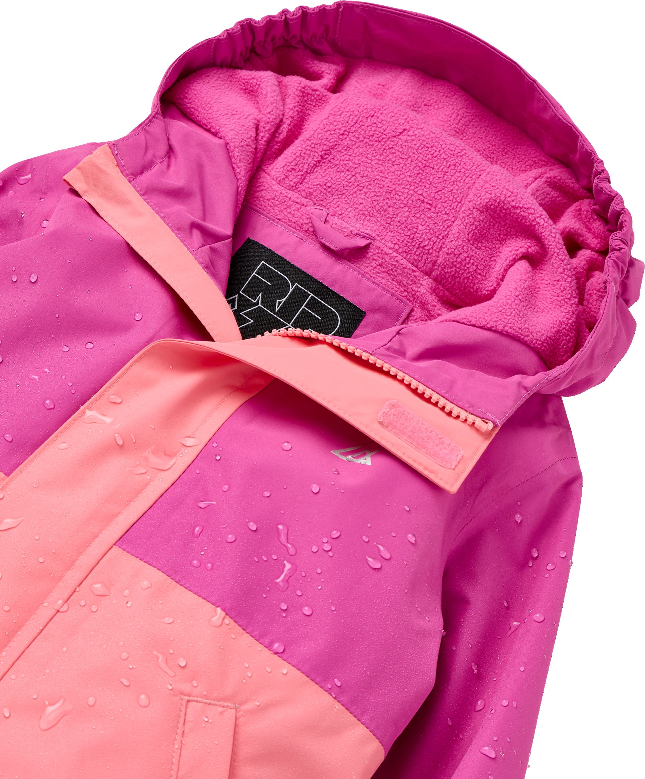Ripzone Toddler Kids' Thunder Fleece Lined Rain Jacket
