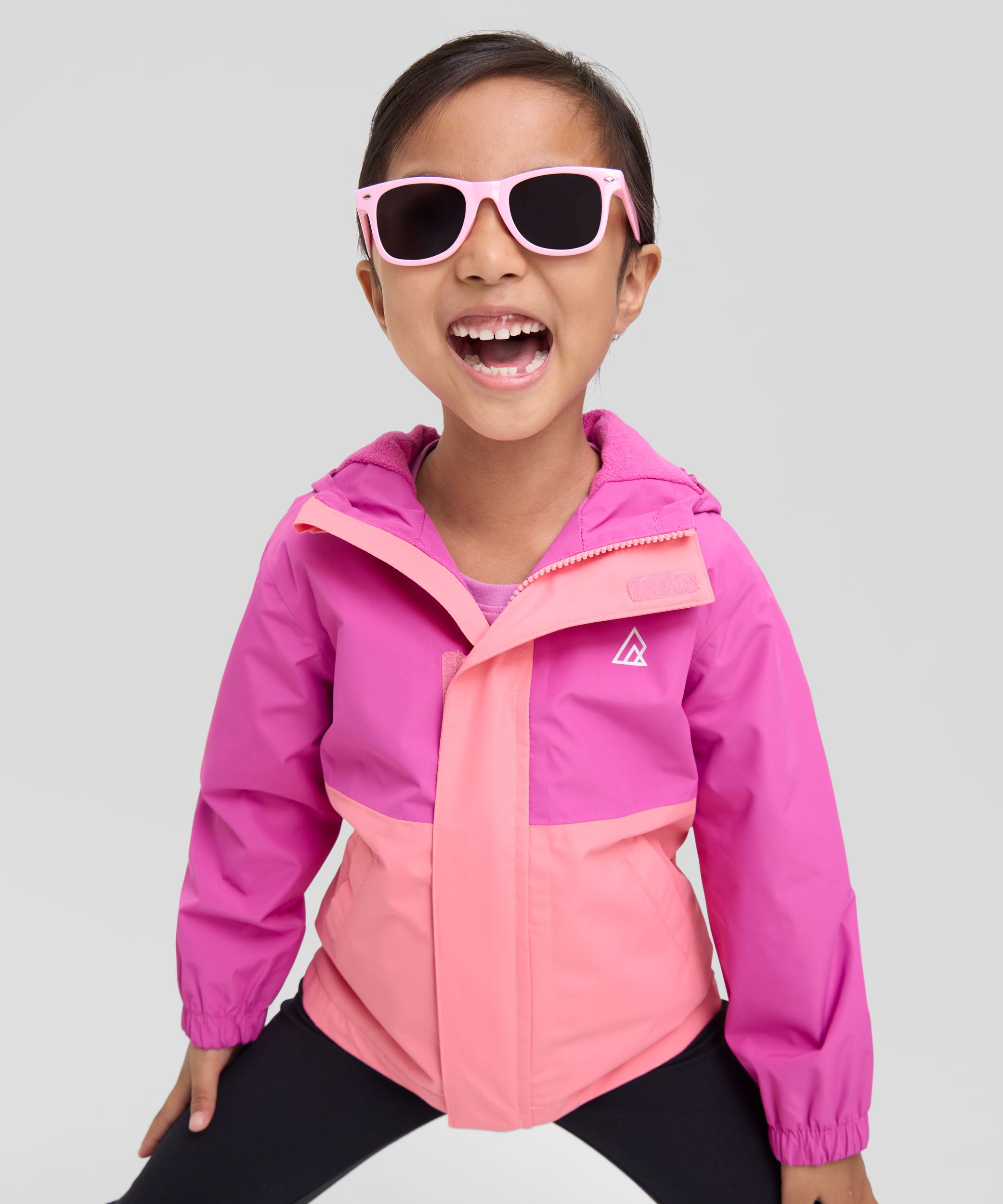 Ripzone Toddler Kids' Thunder Fleece Lined Rain Jacket