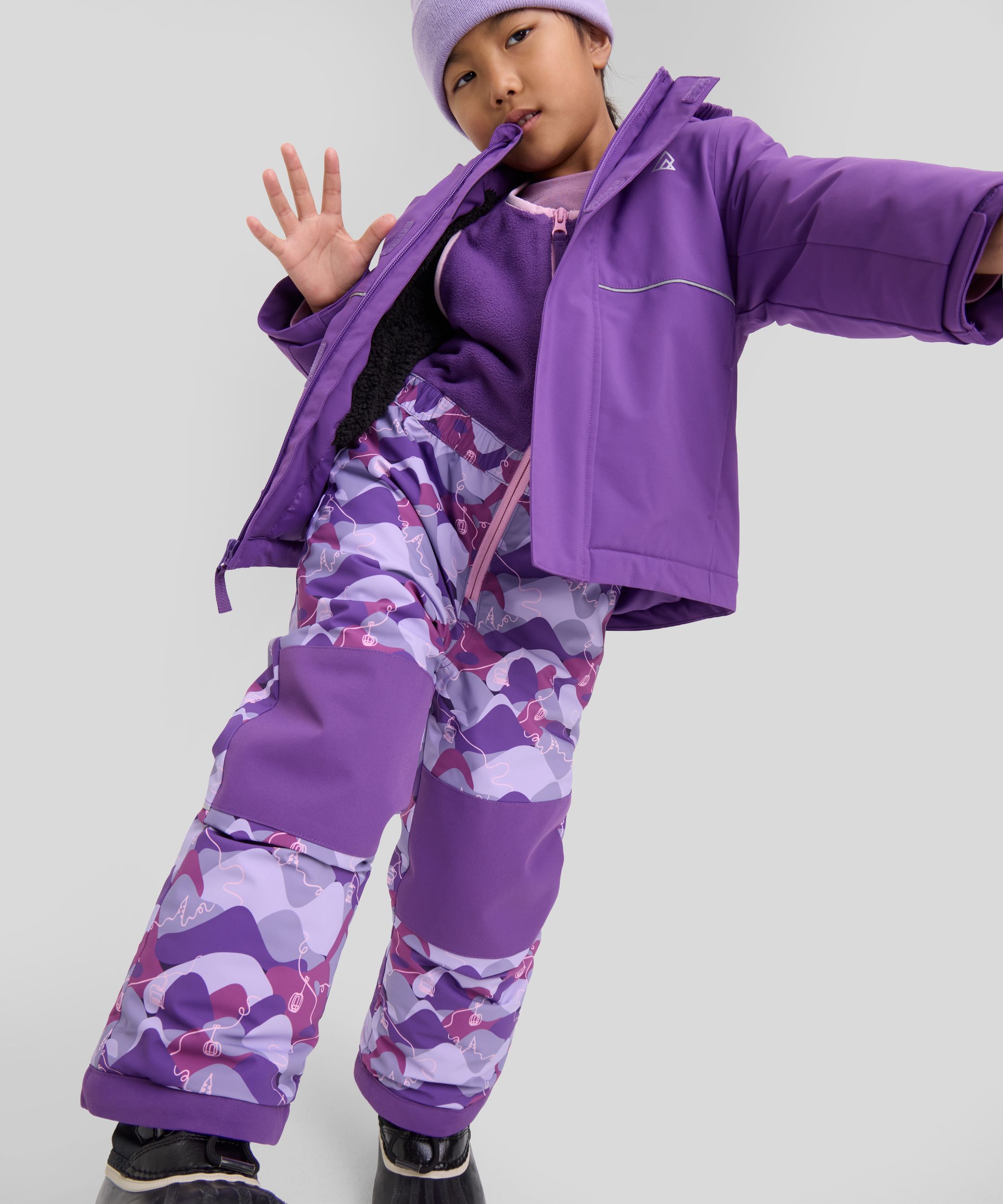 Ripzone Toddler Kids' Winterhaven Insulated Bib Fleece Pants