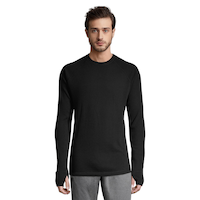 Ripzone Men's Merino Baselayer Long Sleeve Shirt Front_Flat