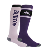 Burton Men's Weekend Snowboard Socks, Midweight, Breathable, 2-Pack Front_Angled_Right