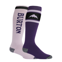 Burton Men's Weekend Snowboard Socks, Midweight, Breathable, 2-Pack Front_Angled_Right