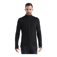 Icebreaker Men's Quantum III Zip Long Sleeve Shirt Front_Flat