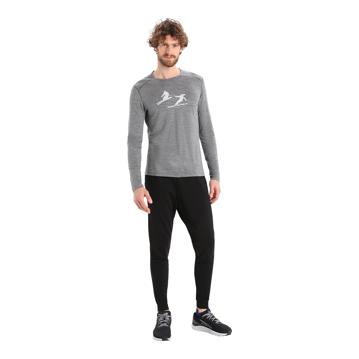 Icebreaker Men's 200 Oasis Last Run Long Sleeve Crewe Top