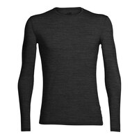 Icebreaker Men's Anatomica Long Sleeve Crewneck Slim Fit Base Layer Top Front_Flat