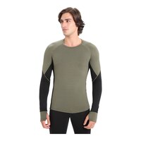Icebreaker Men's 260 Zone Long Sleeve Crewe Top Front_Flat