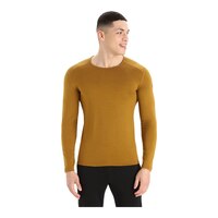 Icebreaker Men's 260 Tech Long Sleeve Crewe Thermal Top Front_Flat