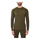 Kombi Men's RedHEAT Active Crew Base Layer Top Front_Flat