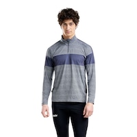 Swix Men's Tista 1/2 Zip Midlayer Top Front_Flat
