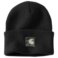 Carhartt Men's Knit Camo Patch Beanie Front_Flat
