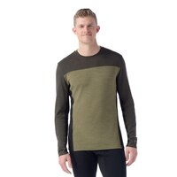 Smartwool Men's Classic Base Layer Colorblock Sweatshirt Front_Flat