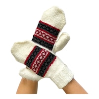 FAZL Women's Himalayan Handmade Mittens Composite_or_Mixed