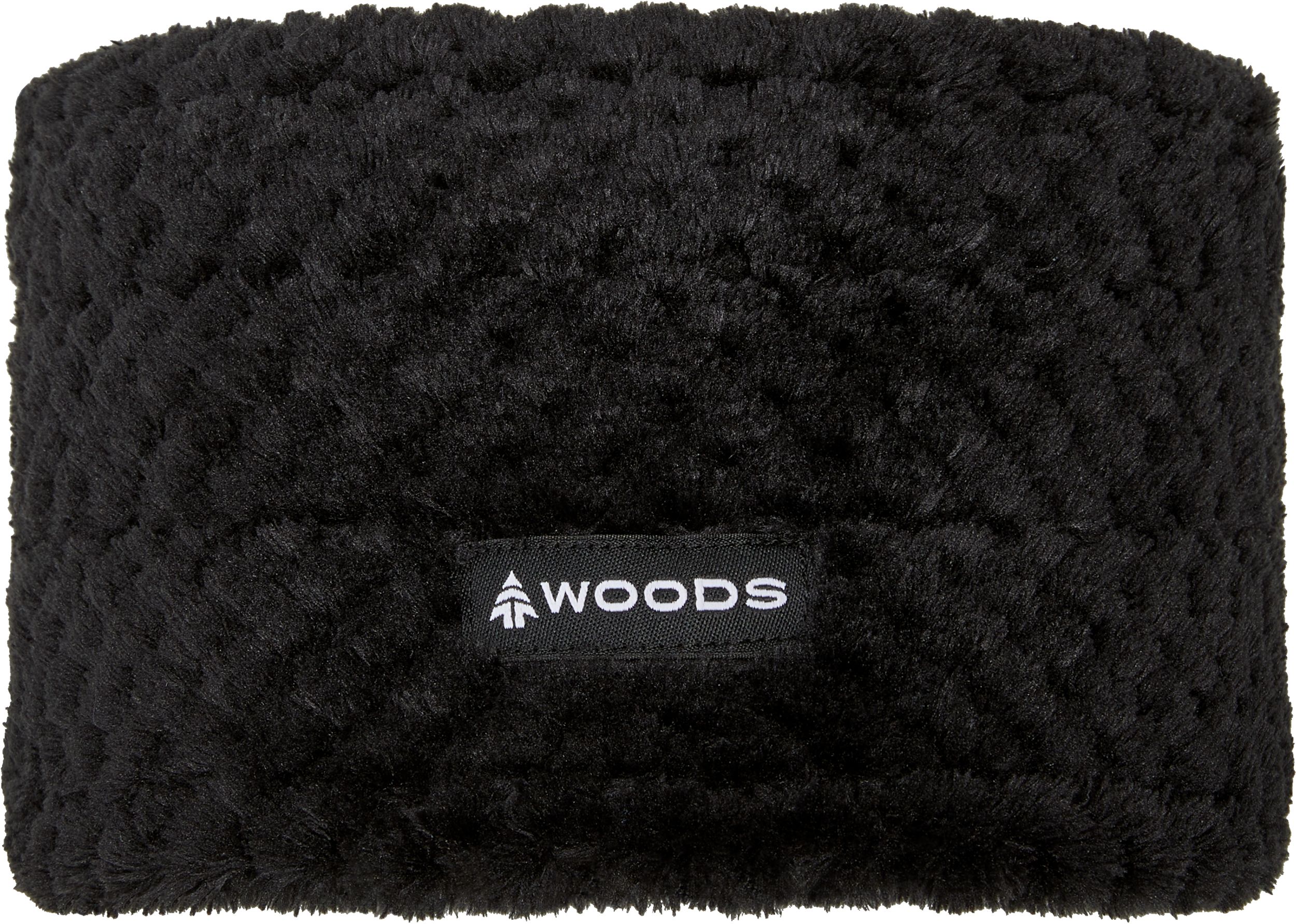 Playful faux fur pompom adds a stylish touch