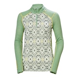 Helly Hansen Women's Lifa Merino Mid Graphic Half Zip Top Front_Flat
