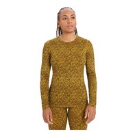 Icebreaker Women's 200 Oasis Lichen Long Sleeve Crewe Top Front_Flat