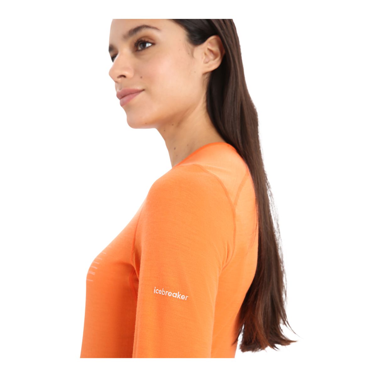 Icebreaker Women's 200 Oasis Ski Stripe Long Sleeve Crewe Top