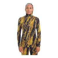 Icebreaker Women's 250 Vertex 1/2 Zip Long Sleeve Top Front_Flat