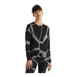 Icebreaker Women's 250 Vertex Landscape Long Sleeve Crewe Top Front_Flat