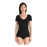Icebreaker Women's Siren Sweetheart Top Front_Flat