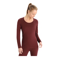 Icebreaker Women's 200 Oasis Scoop Neck Thermal Top Front_Flat