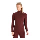 Icebreaker Women's 200 Oasis Half Zip Long Sleeve Top Front_Flat