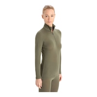 Icebreaker Women's 175 Everyday Half Zip Long Sleeve Top Front_Angled_Right