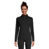 Ripzone Women's Peak Merino Baselayer 1/4 Zip Long Sleeve Top Front_Flat